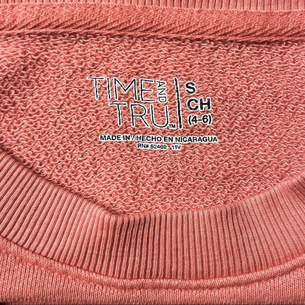 Time and Tru Pink Long Sleeve Tunic - Picture 3 of 4